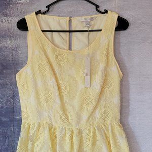 Loran Conrad Dress, Daisies,  Yellow Dress Brand New